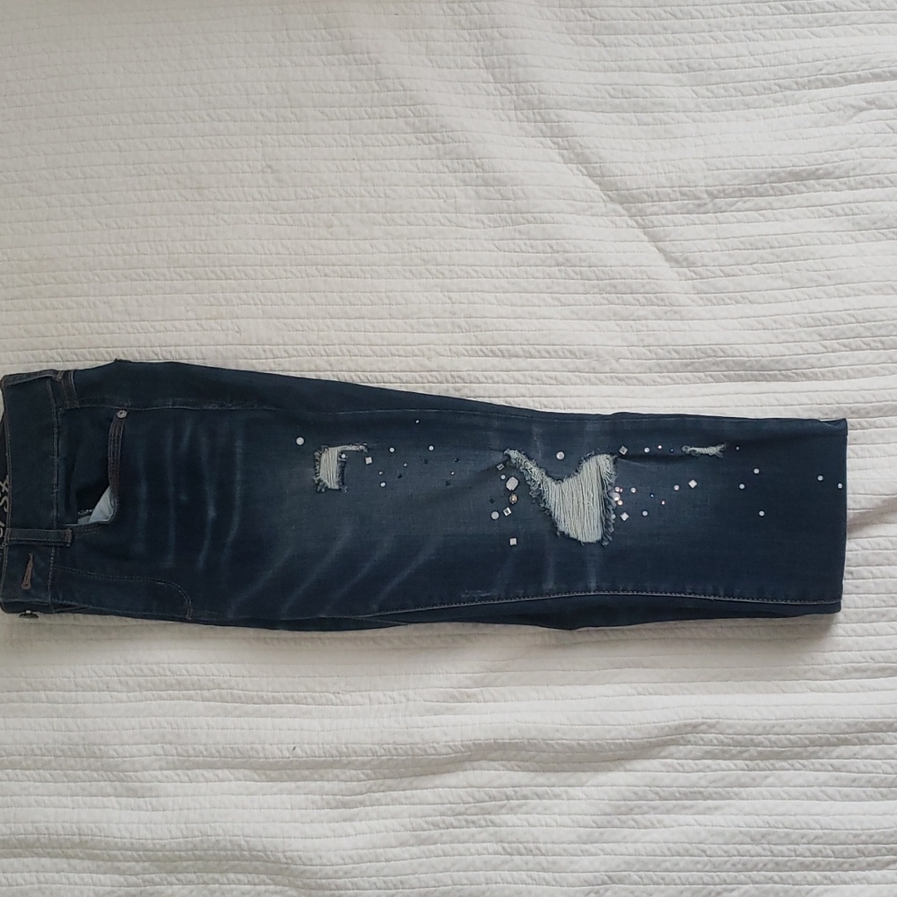 Used in really Good Condition jeans w.gems